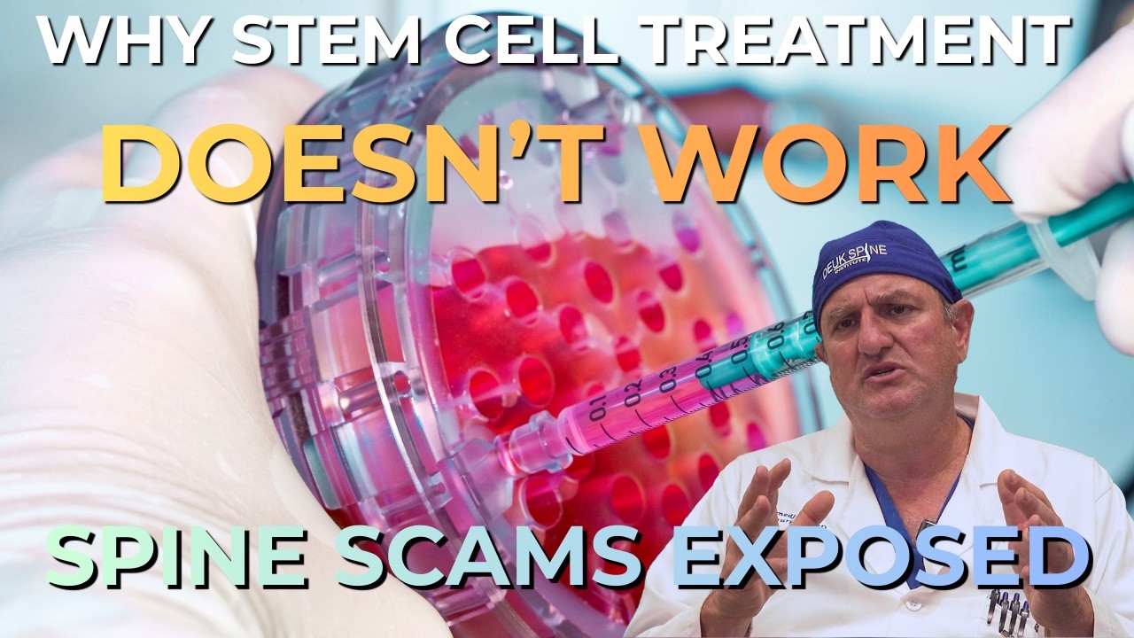 Why Stem Cell Treatment Doesn't Work for Back Pain | Spine Scams Exposed
