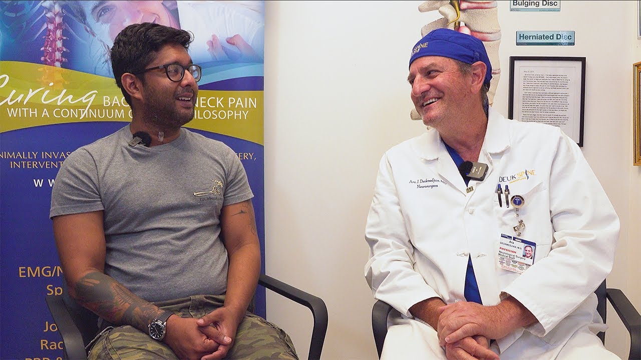 Patient From Trinidad Has Neck & Shoulder Pain CURED with the Deuk Laser Disc Repair