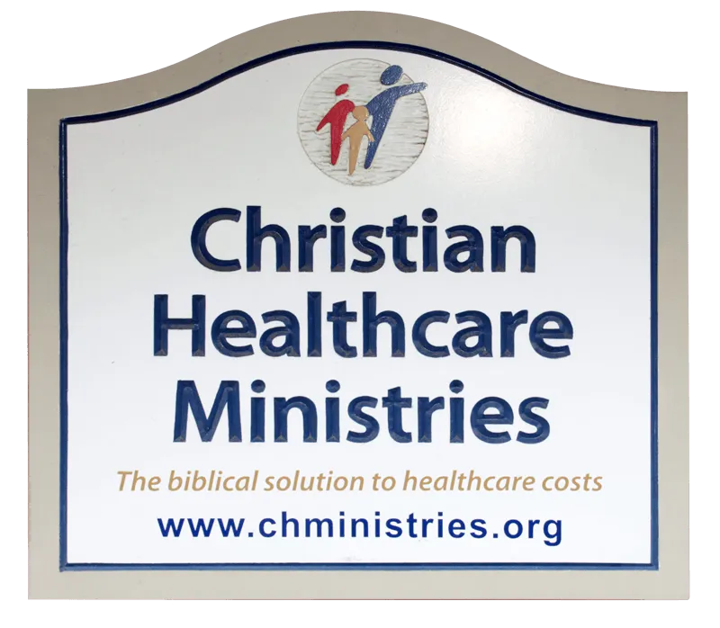 A logo of Christian healthcare ministries