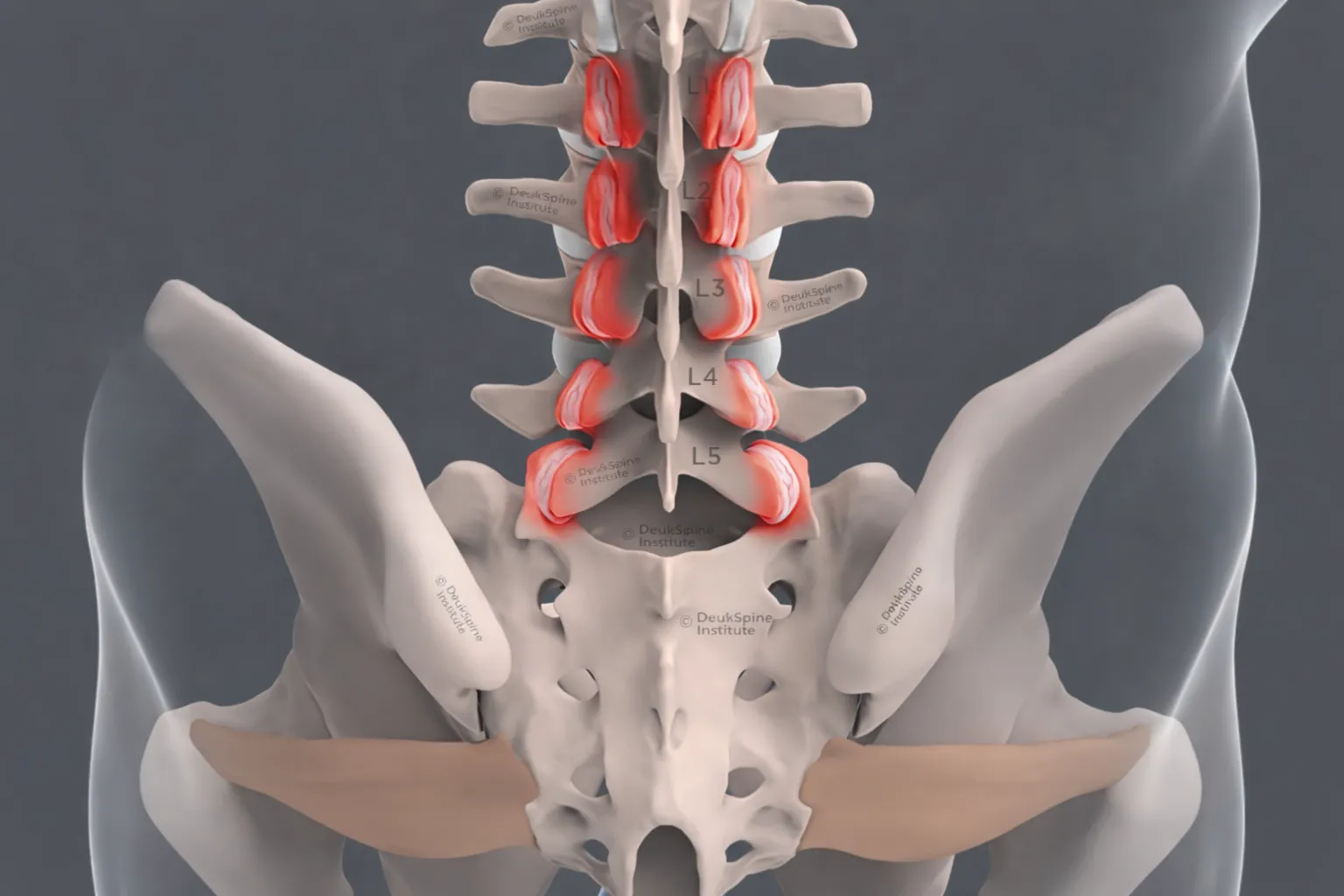Facet joint anatomy illustration