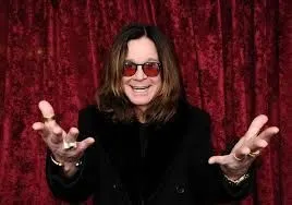 Ozzy Osborne on his throne chair