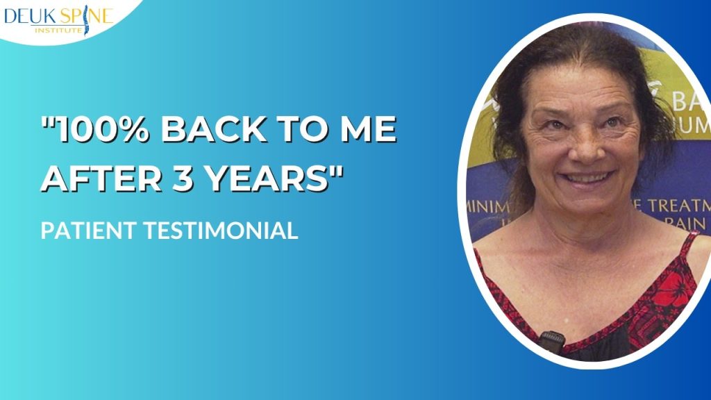 Hawaii Patient: Back and Neck Fixed With The DLDR® & Cervical Fusion