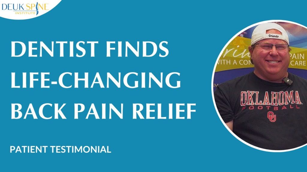 Dentist Sold Practice Due to Back Pain. Back Pain Gone With The DLDR®