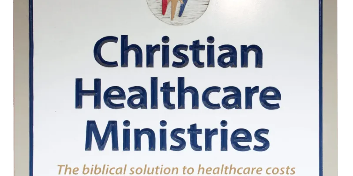 A logo of Christian healthcare ministries