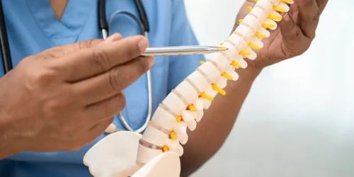 Laser spine surgery with no bone drilling